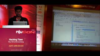 nullcon Goa 2015 Hacking Tizen The OS of Everything by Ajin Abraham [upl. by Arok]