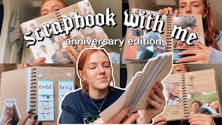 1 YEAR ANNIVERSARY SCRAPBOOK FOR MY BF scrapbook with me page ideas layouts and how i scrapbook [upl. by Kerri]