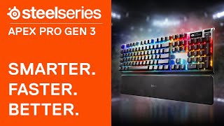 The New SteelSeries Apex Pro Gen 3 [upl. by Airotnahs654]