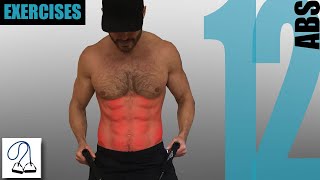 12 RESISTANCE BAND AB EXERCISES AND WHAT PART OF THE ABS THEY TARGET vol2 [upl. by Lebasi886]