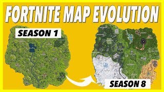 Fortnite Map Evolution Seasons 18 [upl. by Ehrlich]