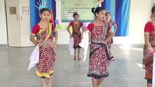 Mate maa ra mahani lagichhe  Sambalpuri Bhajan dance by Biju Pattnaik Adarsha Vidyalaya Students [upl. by Alyakem]