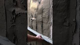 Plastering with a cementsand solution cement building plaster [upl. by Lizette287]