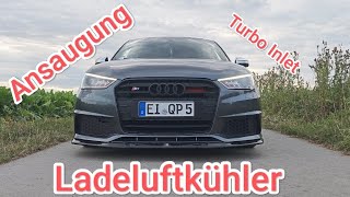 Audi S1 bekommt Eventuri Ansaugung  HG turboinlet amp Wagner Ladeluftkühler  Sound [upl. by Paderna]