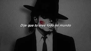 Michael Jackson  You Are My World LyricsSub español Isósceles [upl. by Vaenfila]