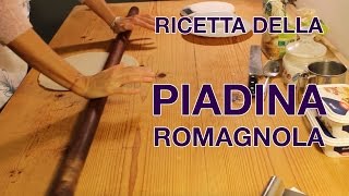 Ricetta Della Piadina Romagnola  Ingredienti della vera Piadina di Romagna originale fatta in casa [upl. by Safir]