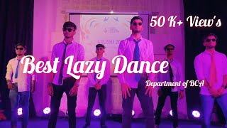 Best Lazy Dance  Best Funny Dance  Emotionless Dance  lazy dance by BCA Students lazydancertips [upl. by Tamarra713]