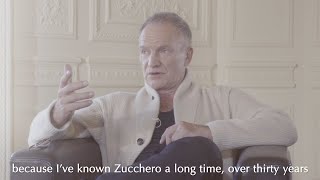 Sting Discusses DUETS  September with Zucchero [upl. by Rehttam683]