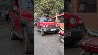 Red Thar 🚘🔥 minivlog shortvideo viralvideo youtubeshorts tranding car automobile thar [upl. by Huang324]