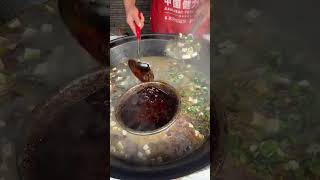 Henan Anyang specialty flat noodles 7 yuan a bowl of the last spoon of chili oil looks very frag [upl. by Jehiah]