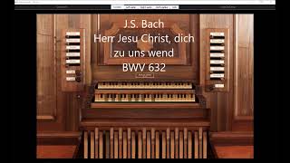 J S Bach Pentecoste Choral Preludes BWV 631 BWV 634 Various Hauptwerk organs [upl. by Delastre]