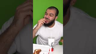 KFC FRIED CHICKEN Bottle Flip Food Challenge [upl. by Arin]