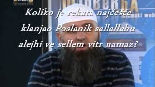 Koliko je rekata najčešće klanjao Poslanik sallallahu alejhi ve sellem vitr namaz [upl. by Divan]