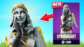 STONEHEART Skin Gameplay in FORTNITE Royale Hearts Set Review  Before You Buy [upl. by Yasdnyl576]