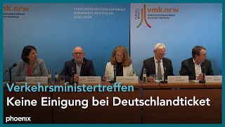 Verkehrsministertreffen am 12102023 ohne Einigung beim Deutschlandticket [upl. by Amla]