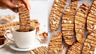 Easy Almond Biscotti Recipe  How to make almond biscotti [upl. by Nnasor681]