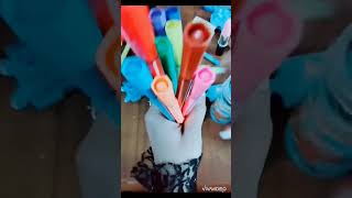 color pen markers asmr💜trending shortvideo markers stationarylover crafter [upl. by Canter]