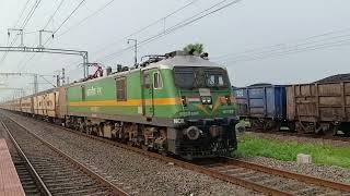 8 Hrs Delayed 03008 Khatipura Howrah Special Fare Skipping Balarambati With Cnb Wag9 At Mps [upl. by Rosmarin]