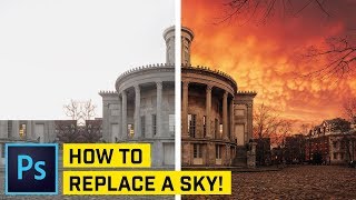 Sky Replacement Photoshop CC Tutorial [upl. by Cope464]