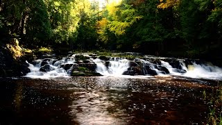 Saarinen Falls Baraga County Michigan 4k time lapse [upl. by Marnie]