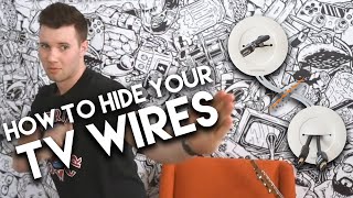 How To Hide Your TV Wires Behind The Wall In 15 Minutes [upl. by Erdman]