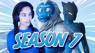 VALKYRAE REACTS TO FORTNITE SEASON 7 [upl. by Acinomal]