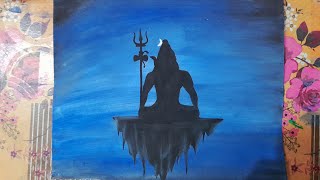 Shiv ji ka painting kaise bnaye। shiv ji ka song। Shiv tandav। [upl. by Adnat606]