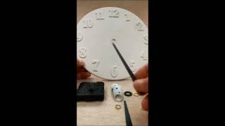 How to assemble clock mechanism amp hands to wall clock 5276 [upl. by Aloz742]