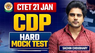 CTET 21 JAN CDP Hard Mock Test by Sachin choudhary live 8pm [upl. by Nesline]