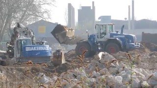 Bagger und Lader toller Sound Großbaustelle neues Paketzentrum [upl. by Llerref]