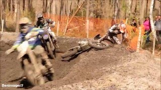 Motocross Marcillac 2016 Crashes and Show [upl. by Euqcaj]