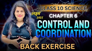 Control And Coordination  Chapter 6  Back Exercise Questions  quotलक्ष्यquot 2025 [upl. by Anirba]