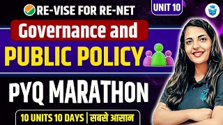 UGC NET Political Science 2024 Marathon  Governance amp Public Policy Important PYQs by Harshita Mam [upl. by Annodal382]