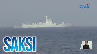 Mga Chinese warship hindi na namataan kanina sa PHUS joint patrol sa West Philippine Sea  Saksi [upl. by Kezer]