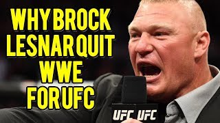 Is This Why Brock Lesnar Is Leaving WWE for UFC [upl. by Haidabej]