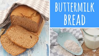 Buttermilk Wholemeal Spelt Bread Reicpe  bread maker  bread machine  Recipe Diary [upl. by Llevert]