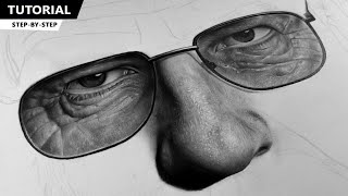 Hyperrealistic Walter White Drawing Tutorial Part 1 [upl. by Lenuahs]