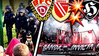 AngriffsVersuche Anschuldigungen amp Gezogenes Material BFC Dynamo vs Cottbus [upl. by Zoeller971]