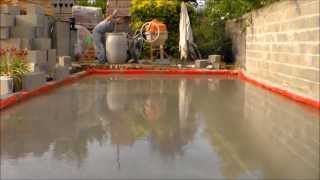 comment faire une dalle beton how to make a concrete slab [upl. by Ttirrem]