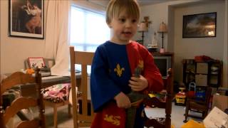 3 Year Old Recites St Crispins Day Speech from Henry V [upl. by Claire310]