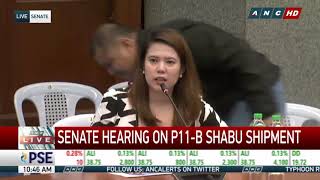 Shabu shipment consignee fears for safety misses Senate probe [upl. by Adur]