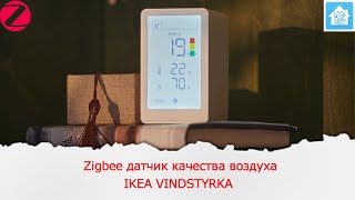 Zigbee датчик качества воздуха IKEA VINDSTYRKA на контроллере EFR32MG2 и датчике SENSIRION SEN54 [upl. by Specht]