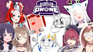 【All POV】Holo EN × JP Gartic Phone Collab ft Marine Korone Fubuki Ina Bae amp Mumei 【Hololive】 [upl. by Enetsuj]