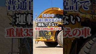 まさかの普通自動車免許で運転できない重量3500kg越えの車5選車 車好き 重量 トヨタ [upl. by Oswin764]