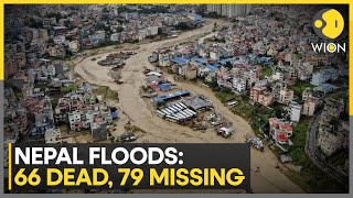 Nepal Floods and Landslides 66 Dead 79 Missing  Latest News  WION [upl. by Dorcus123]