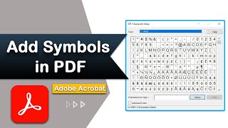 How to add symbols in PDF using Adobe Acrobat Pro DC [upl. by Mariellen]