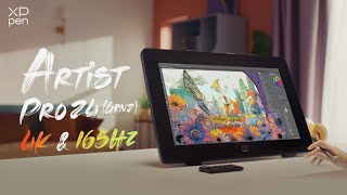 Artist Pro 24 Gen 2 165hz amp 4k ｜XPPen New launch [upl. by Dlawso951]