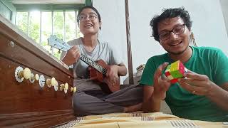 Duronto Ghurnir  Shrimoyi amp Ritesh  Solving a Rubiks Cube  Random Practice  Hemanta Mukherjee [upl. by Africah]