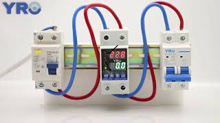 YRVP3 Over and Under Voltage Current Protector Installation Voltage Protector [upl. by Nollahs]