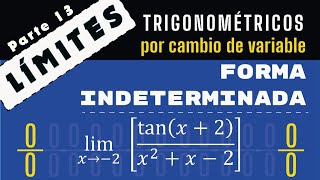 🟠LÍMITE TRIGONOMÉTRICO POR CAMBIO DE VARIABLE [upl. by Airdnekal]